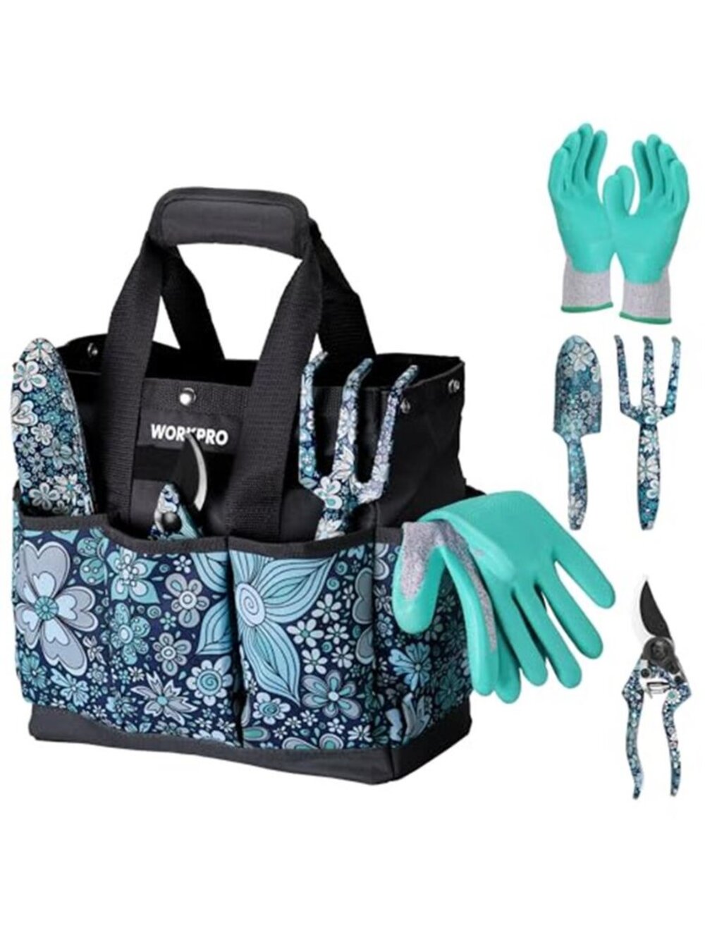 5PCS Garden Tool Set, Aluminum Heavy Duty Gardening Tool Set | With Garden Tool